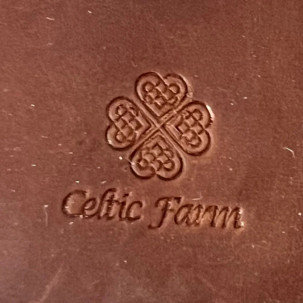 Celtic Farm Brown Leather Garden Journal Planner with Wrap Closure and Bookmark - Picture 3 of 8